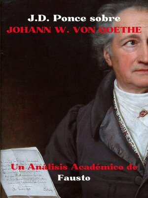 cover image of J.D. Ponce sobre Johann W. Von Goethe